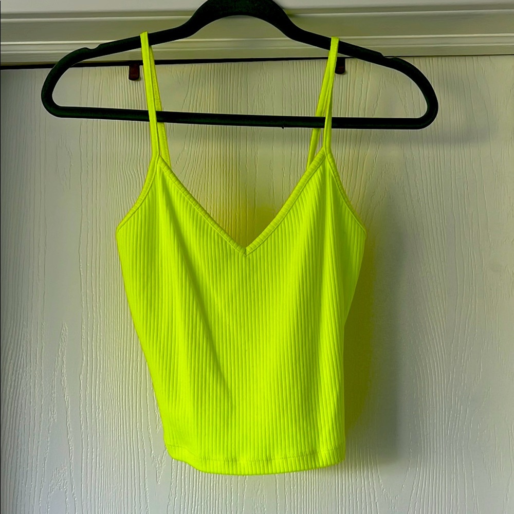 Express One Eleven Neon Crop Tank Top